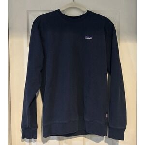 Crew Neck Sweatshirt Mens Medium Navy Blue